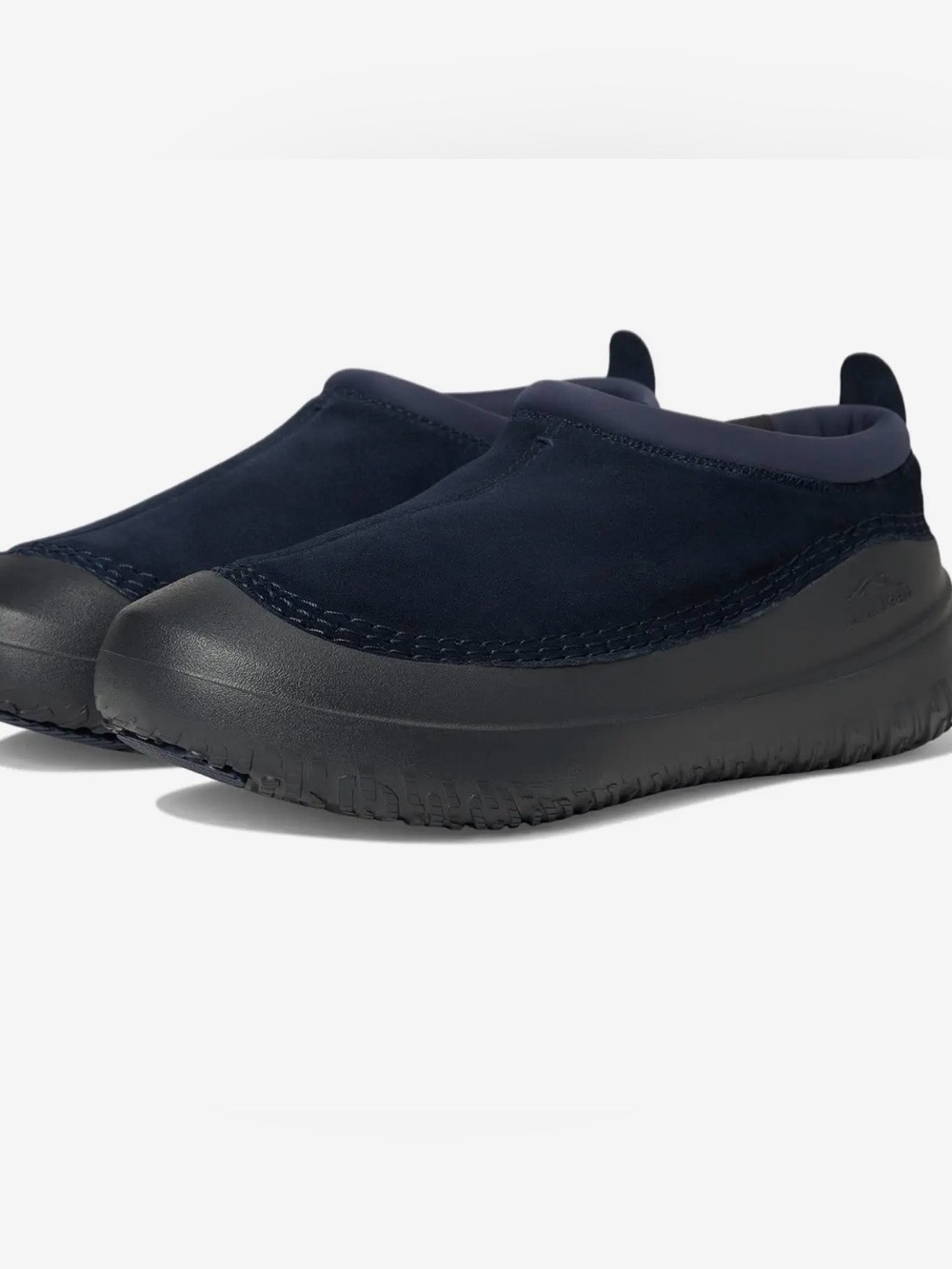 L.L. Bean Wicked Good Max Shearling Slippers Shoes Navy Blue Mens Size 12